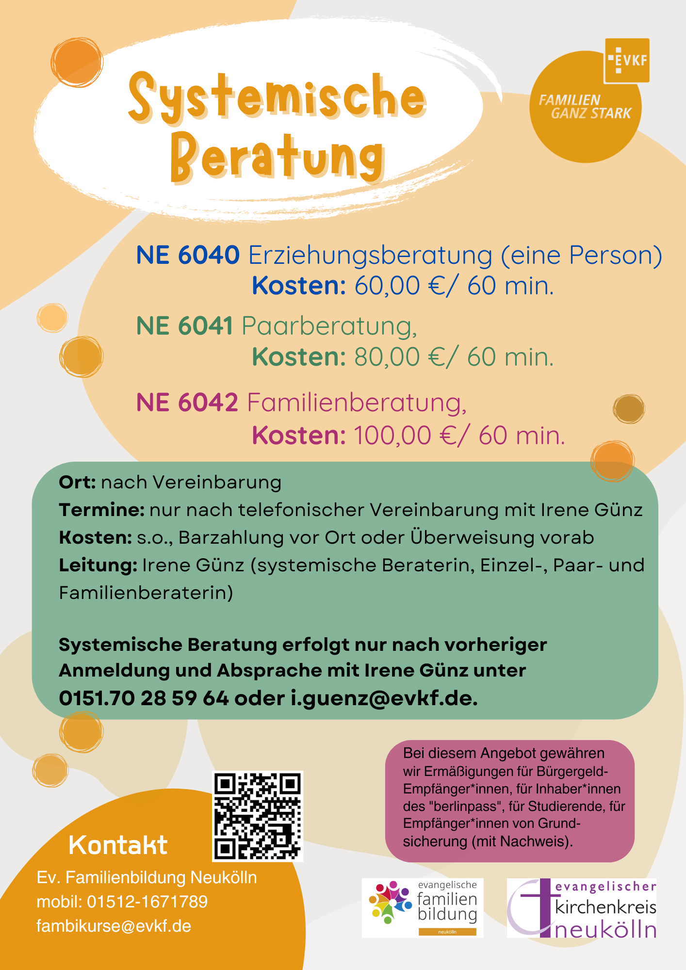 Info-Plakat zum Kursangebot "Ikonenmalkurs". Alle Infos finden sich identisch auf der Website.